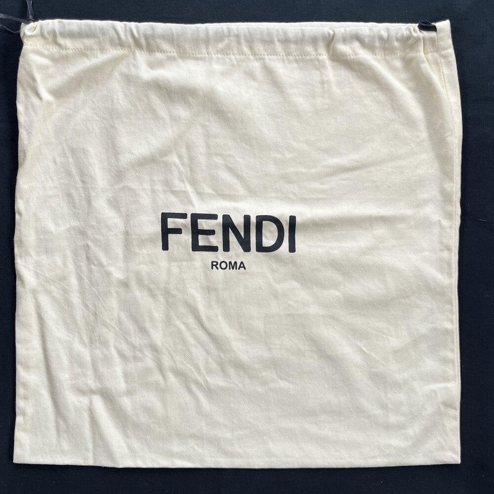 FENDI ROMA Cream Drawstring Dust Bag